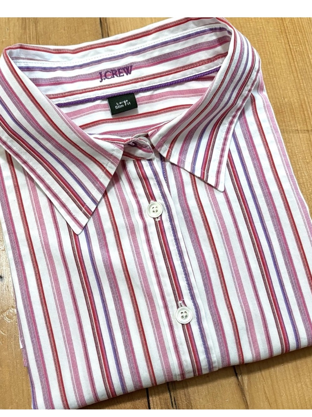 Vintage J.CREW Button Down Striped Shirt
